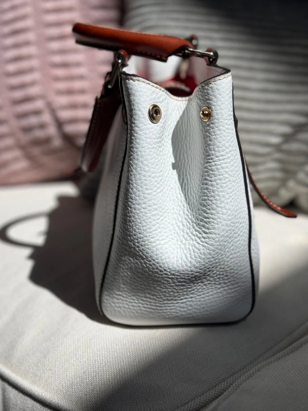 Dooney & Bourke Small Pebble Leather Satchel EUC